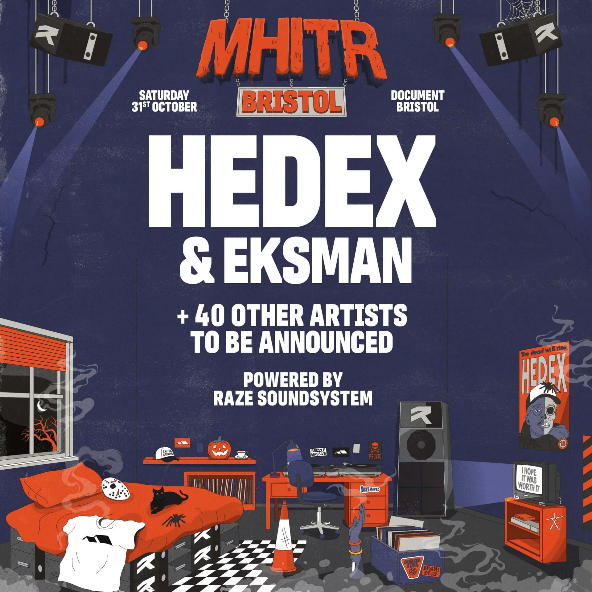 MHITR Halloween: Hedex & Eksman + more at Document Bristol