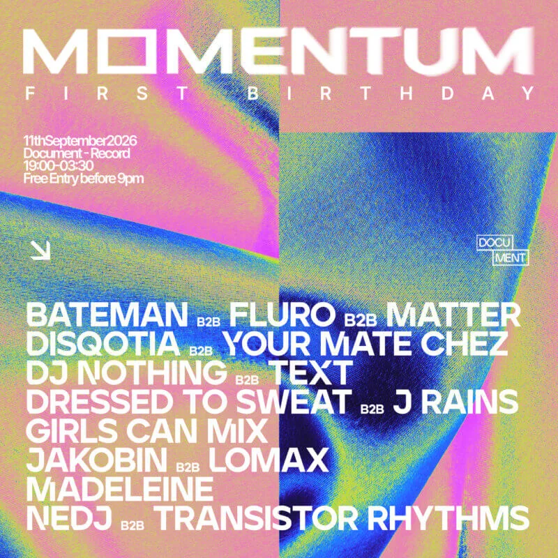 Document Presents: 1 Year of Momentum at Document Bristol