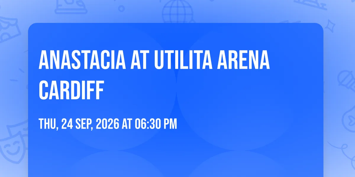 Anastacia at Utilita Arena Cardiff at Utilita Arena Cardiff