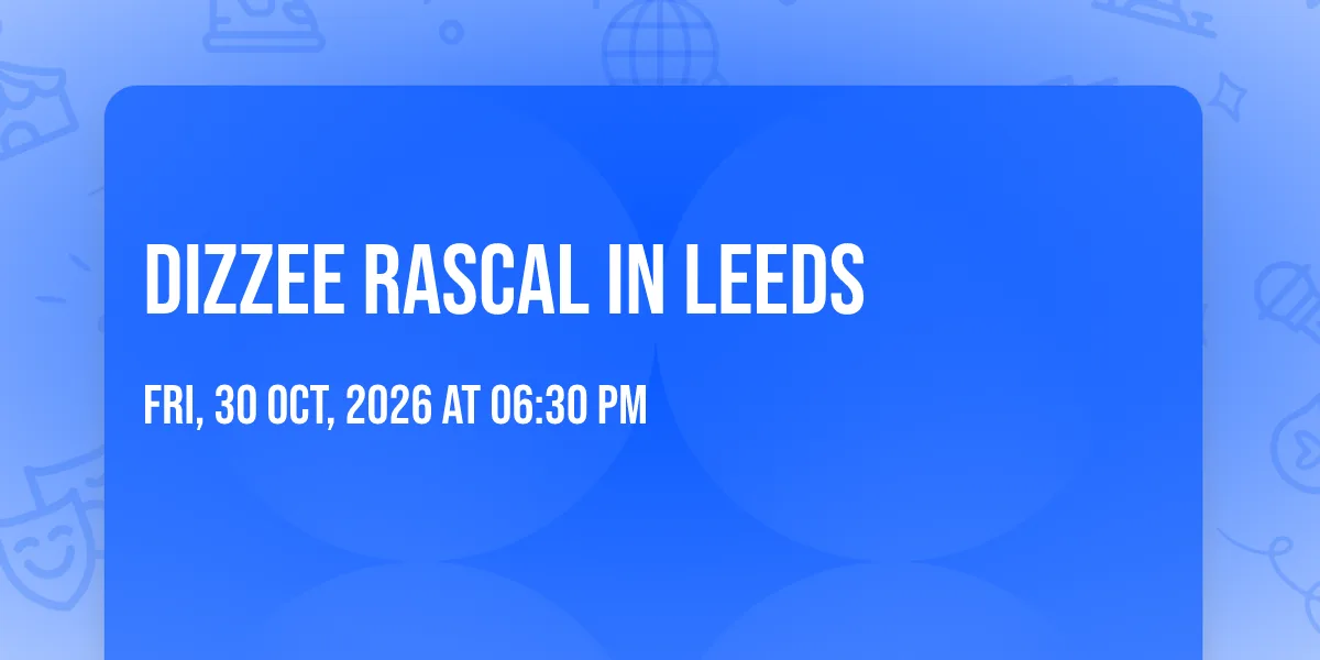 Dizzee Rascal in Leeds
