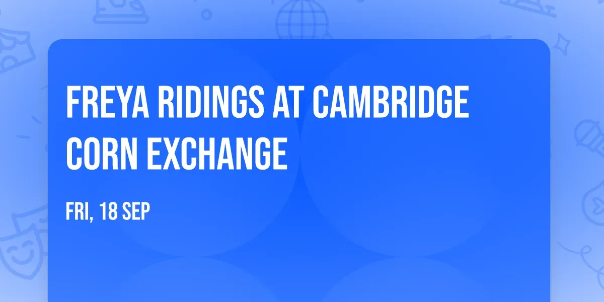 Freya Ridings at Cambridge Corn Exchange