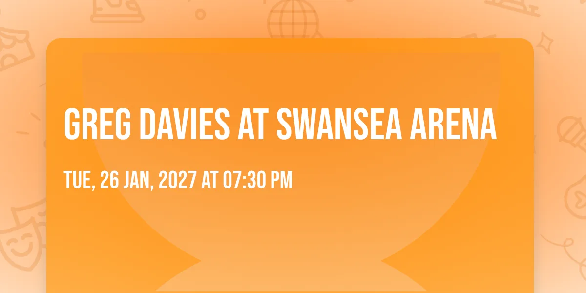 Greg Davies at Swansea Arena