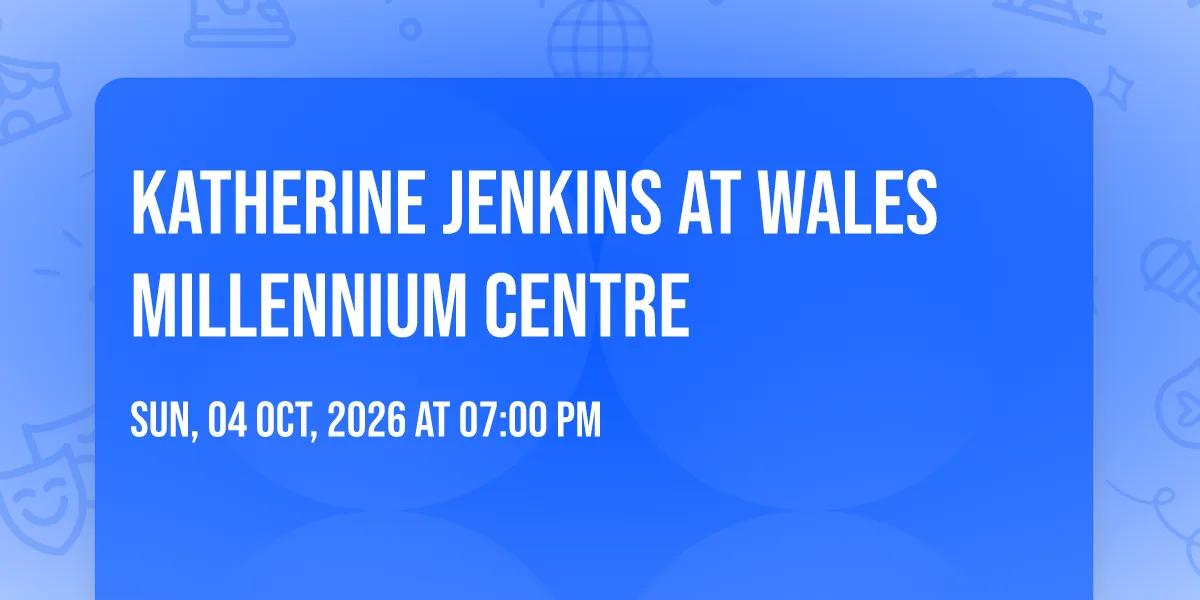 Katherine Jenkins at Wales Millennium Centre at Wales Millennium Centre
