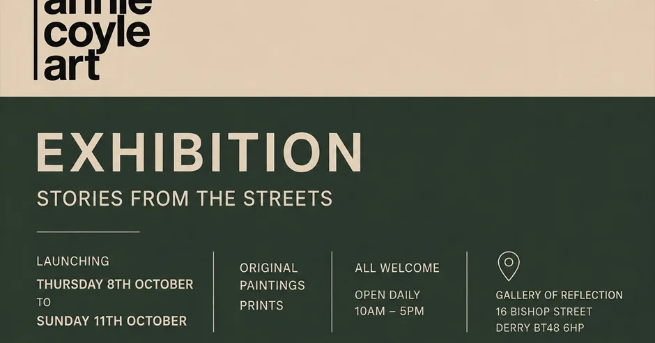 Annie Coyle Art Exhibition, Stories from the Streets at Garden of Reflection
