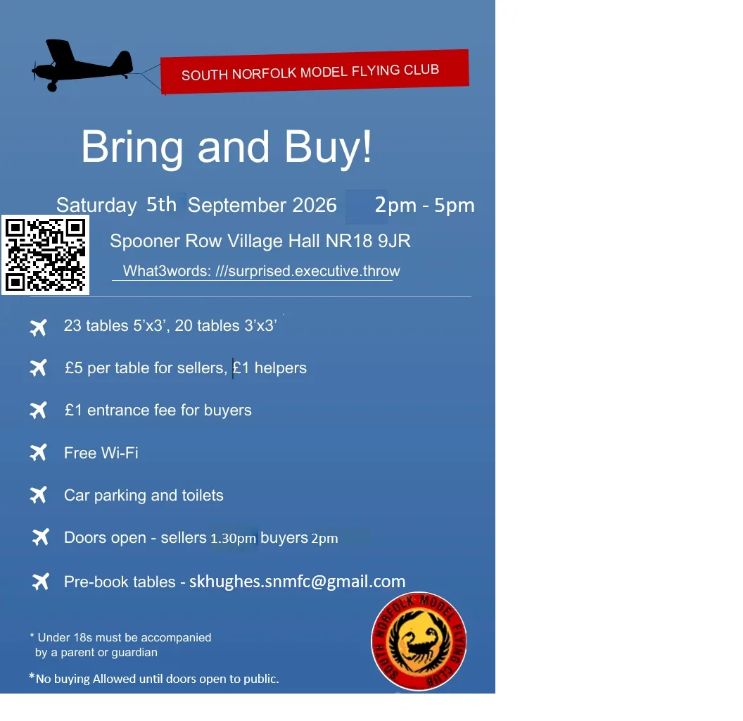 South Norfolk Model Flying Club Annual Bring and Buy at Binham Andrew’s Field
