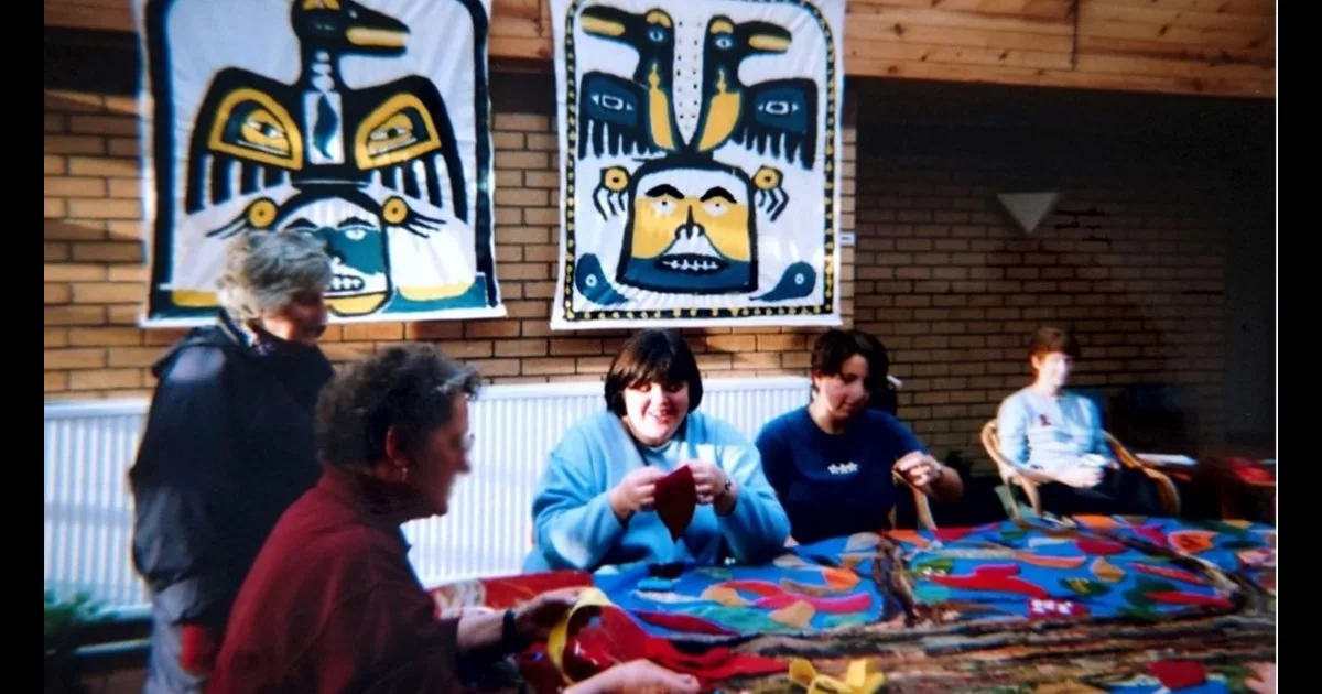 Making a Quilt Panel at Tramway