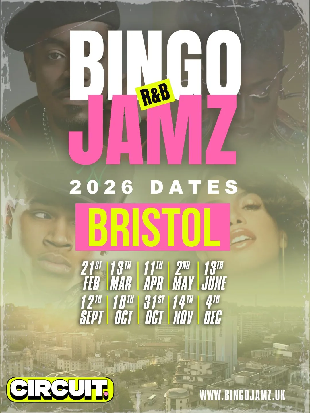 Bingo Jamz Bristol | November 14th 2026 at CIRCUIT Bristol