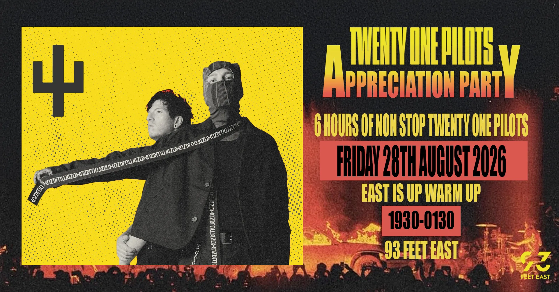 Twenty One Pilots All Points East Pre-Party (London) at 93 Feet East