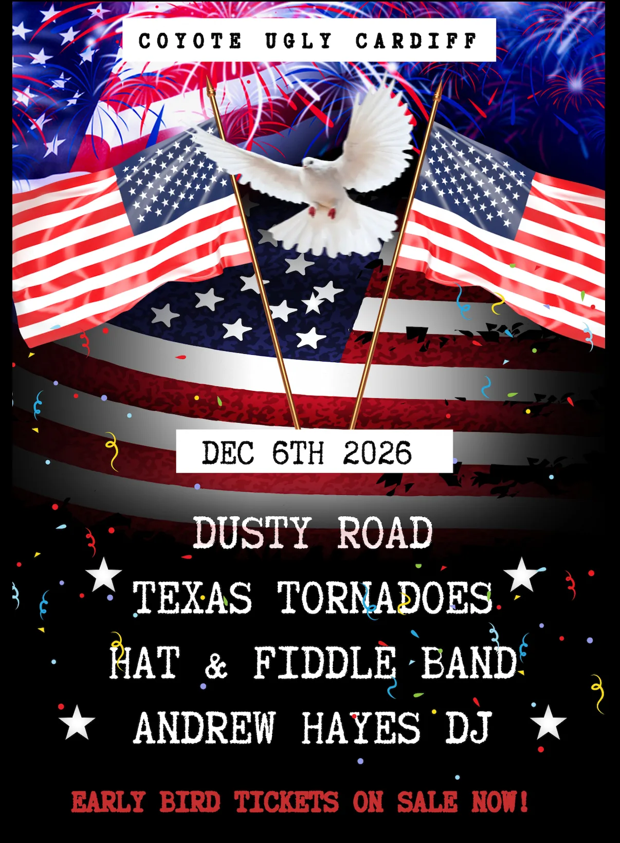 Coyote Country Christmas Party at Coyote Ugly Saloon Cardiff