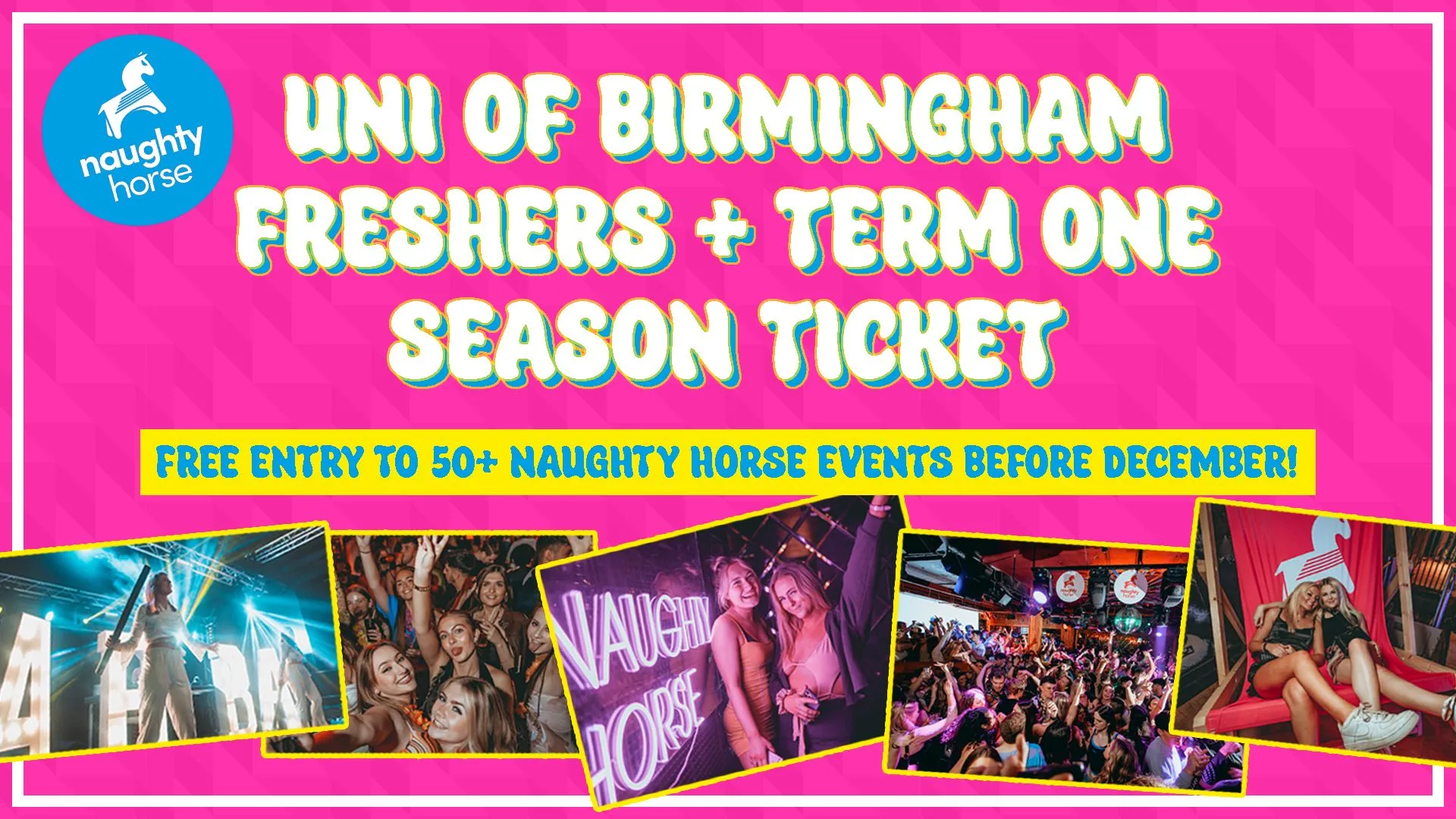 Uni of Birmingham Freshers + Term 1 Season Ticket [Refundable] at Access to multiple events and venues inc Barbaras, CIRCO, O'Neills + more!