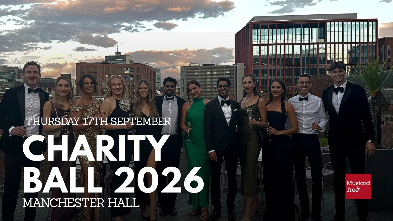 MYP Charity Ball 2026 - 17.09.2026 @ Manchester Hall - For Mustard Tree at Manchester Hall