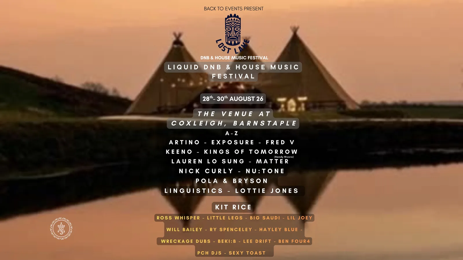 Lost Lake - Liquid DnB & House Music Festival Devon at The Venue at Coxleigh