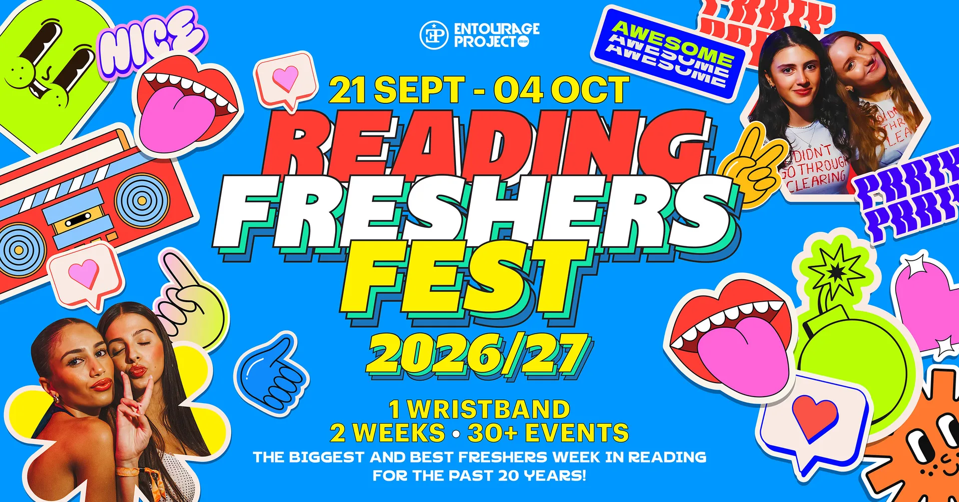 Reading Freshers Fest 26/27 - SIGN UP NOW🎪 at Reading Town Centre, Lola Lo, Gunstreet Garden, Sub89 & Popworld