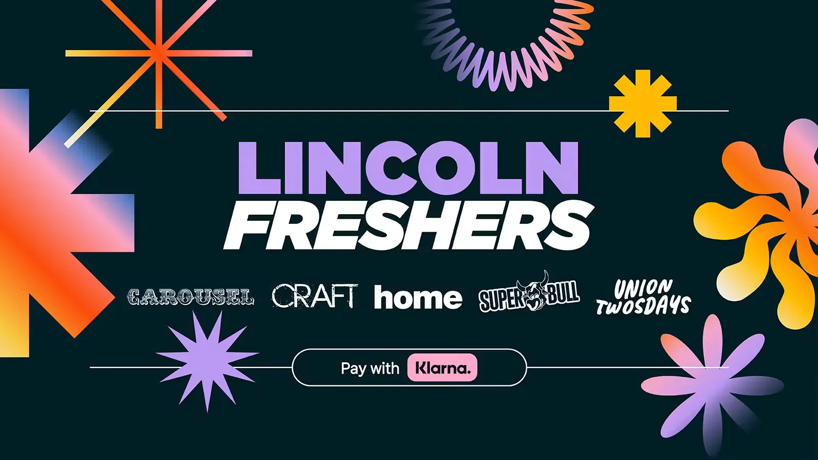 LINCOLN FRESHERS 2026 WRISTBAND ⚡️ at Multiple-venues