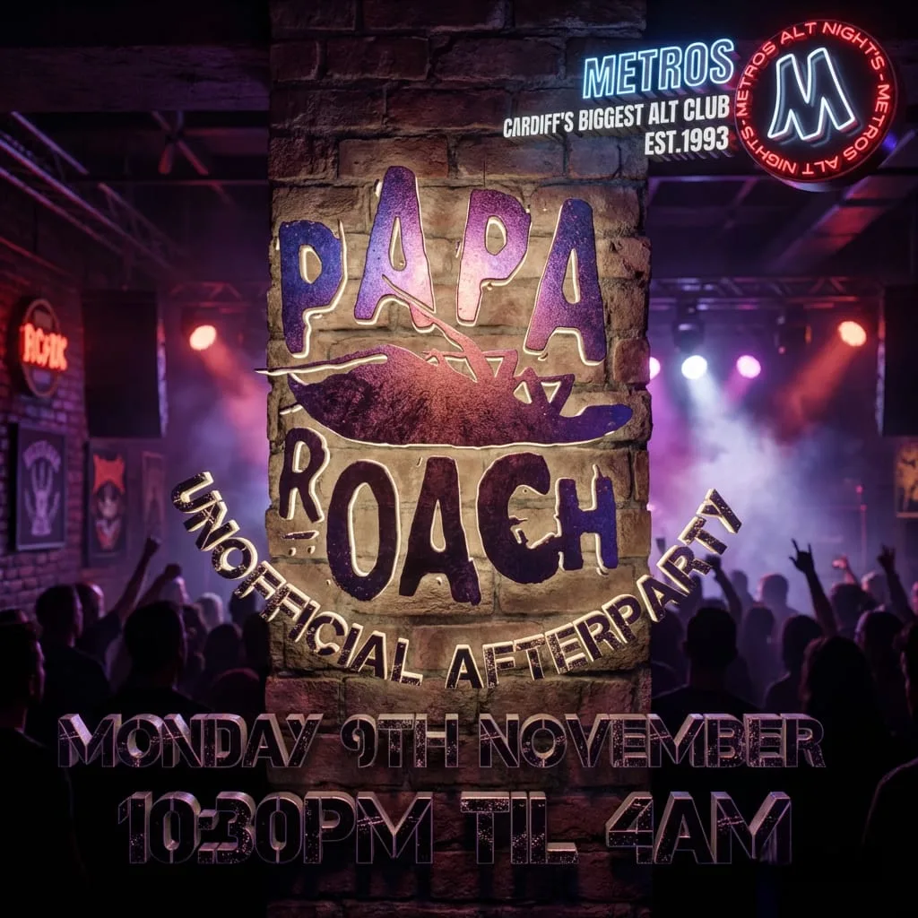 Papa Roach Unofficial Afterparty - Monday 9th November at Metros