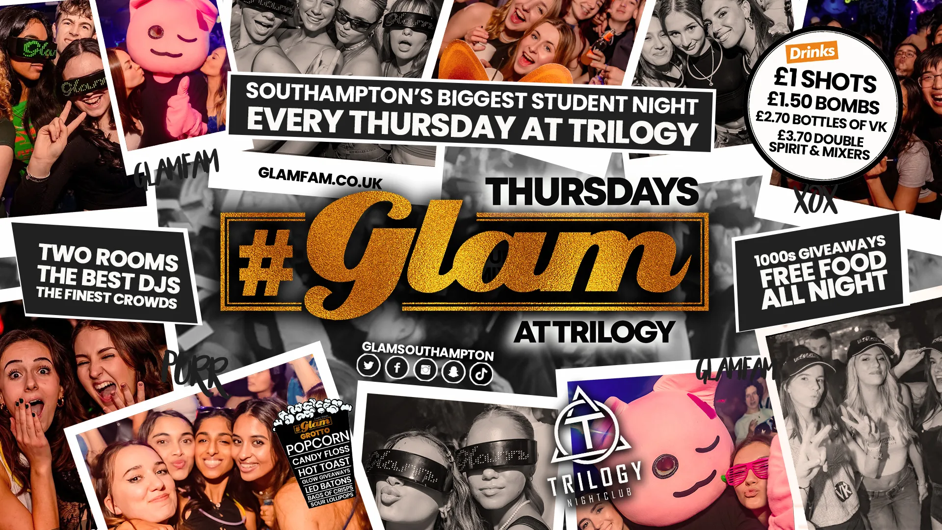Glam Thursdays | Southampton's Best Student Night! 😻 £1 Shots All Night! 🥃