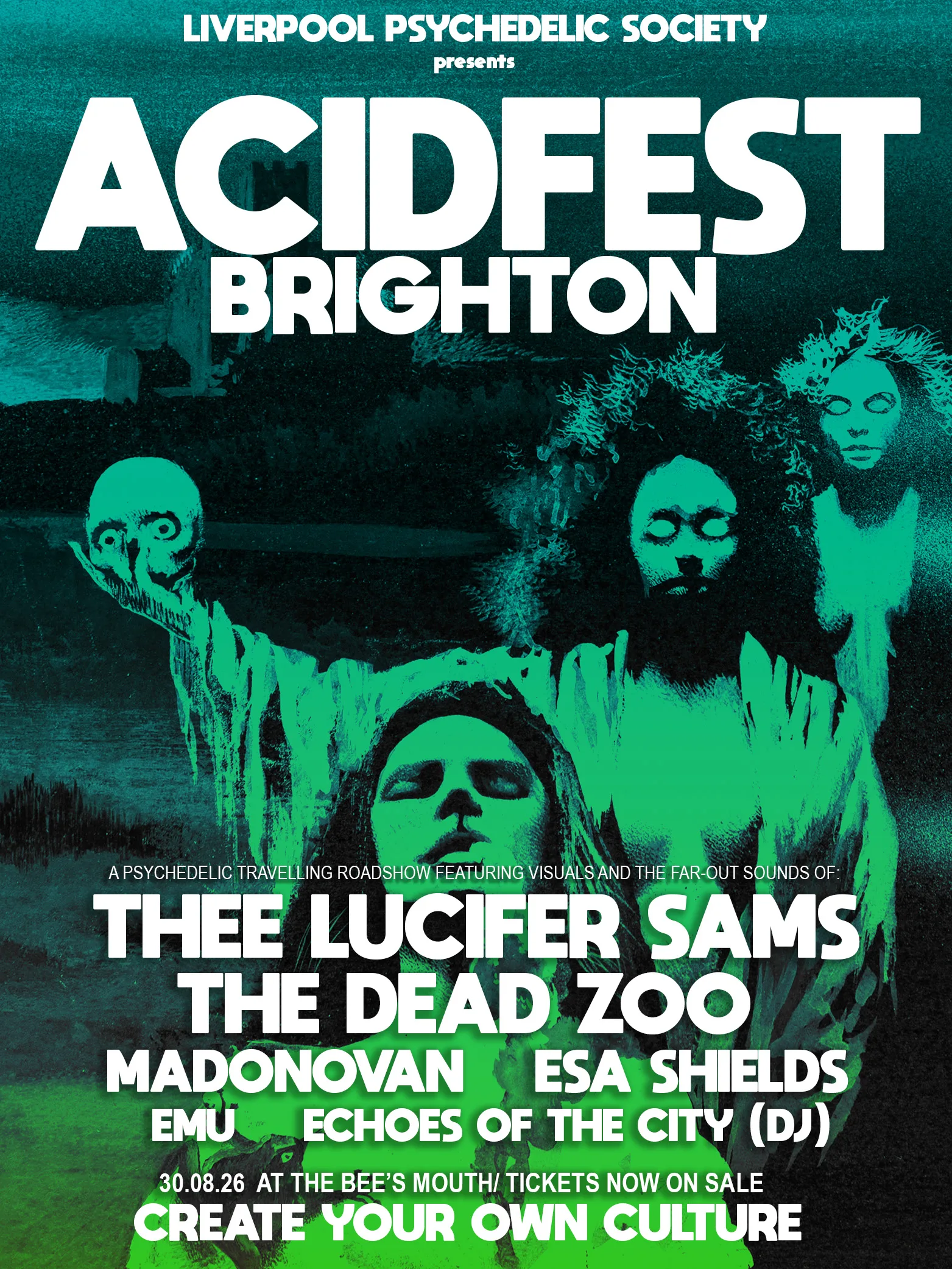ACIDFEST LONDON: mini psych fest with bands & visuals at The Bee's Mouth