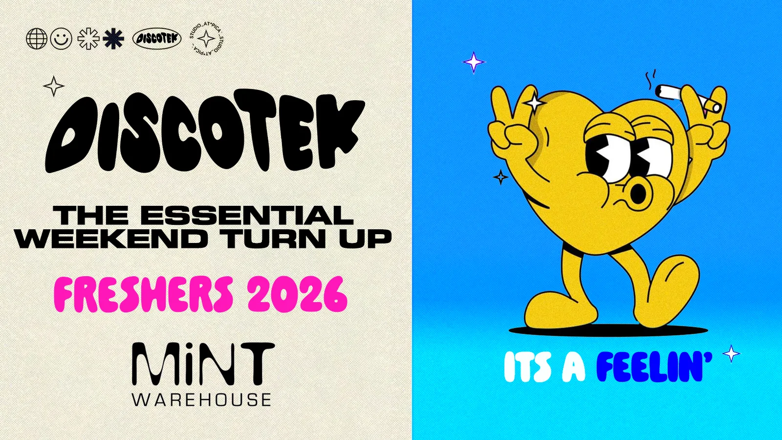 DISCOTEK LEEDS - The Essential Freshers Turn Up 🧃 at Mint Warehouse