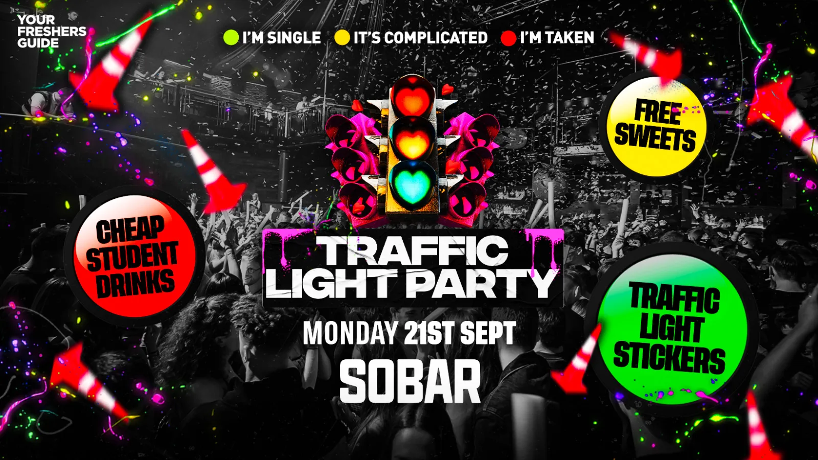 Traffic Light Party | Southampton Freshers 2026 at Sobar Southampton