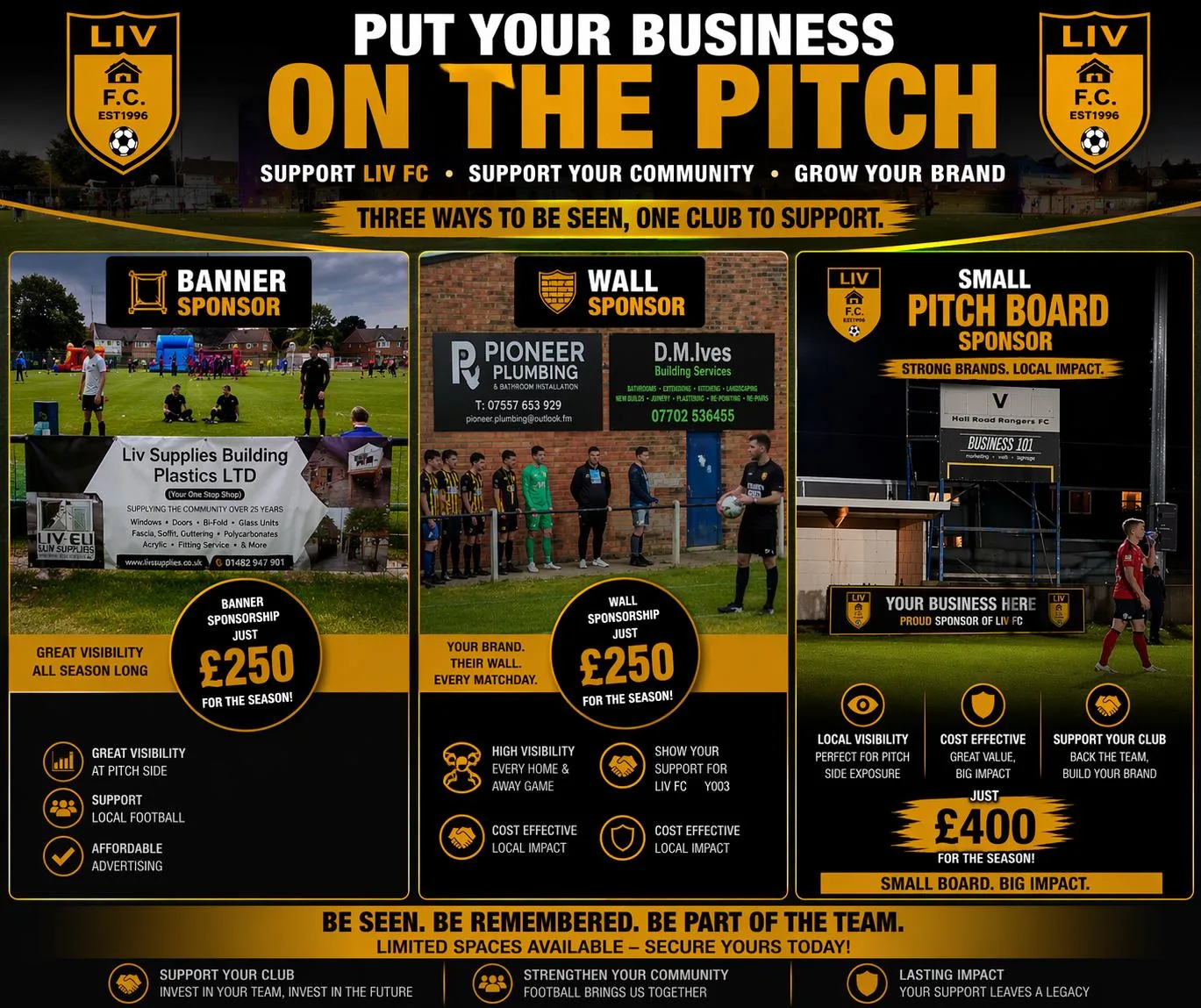 Liv Fc Stadium and Team Sponsorship at Haworth Park Function Room
