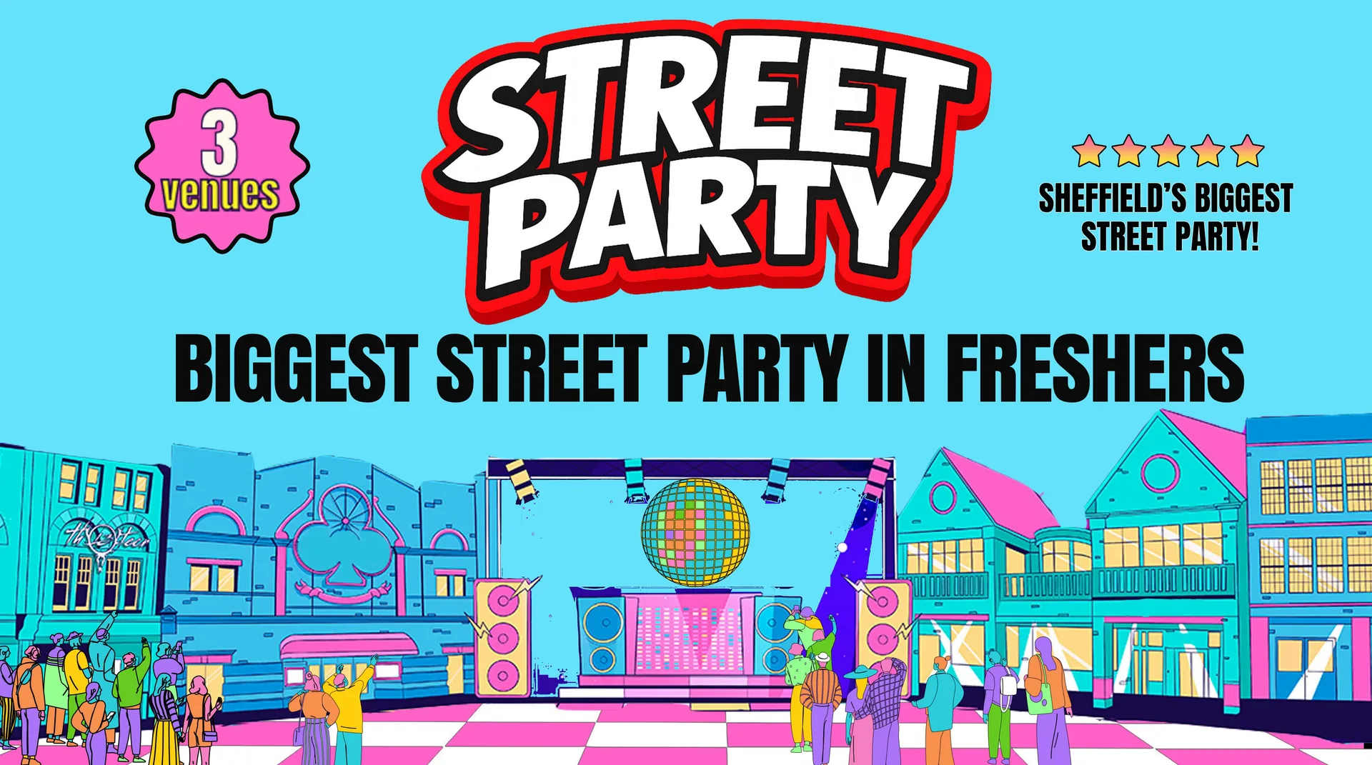 Sheffield Freshers Official Street Party -  Carver St Takeover  3 VENUES - 5000 STUDENTS - UK Largest Freshers Events - Sold Out 10 Years Running 🏆 at The Viper Rooms, Popworld, Tropican