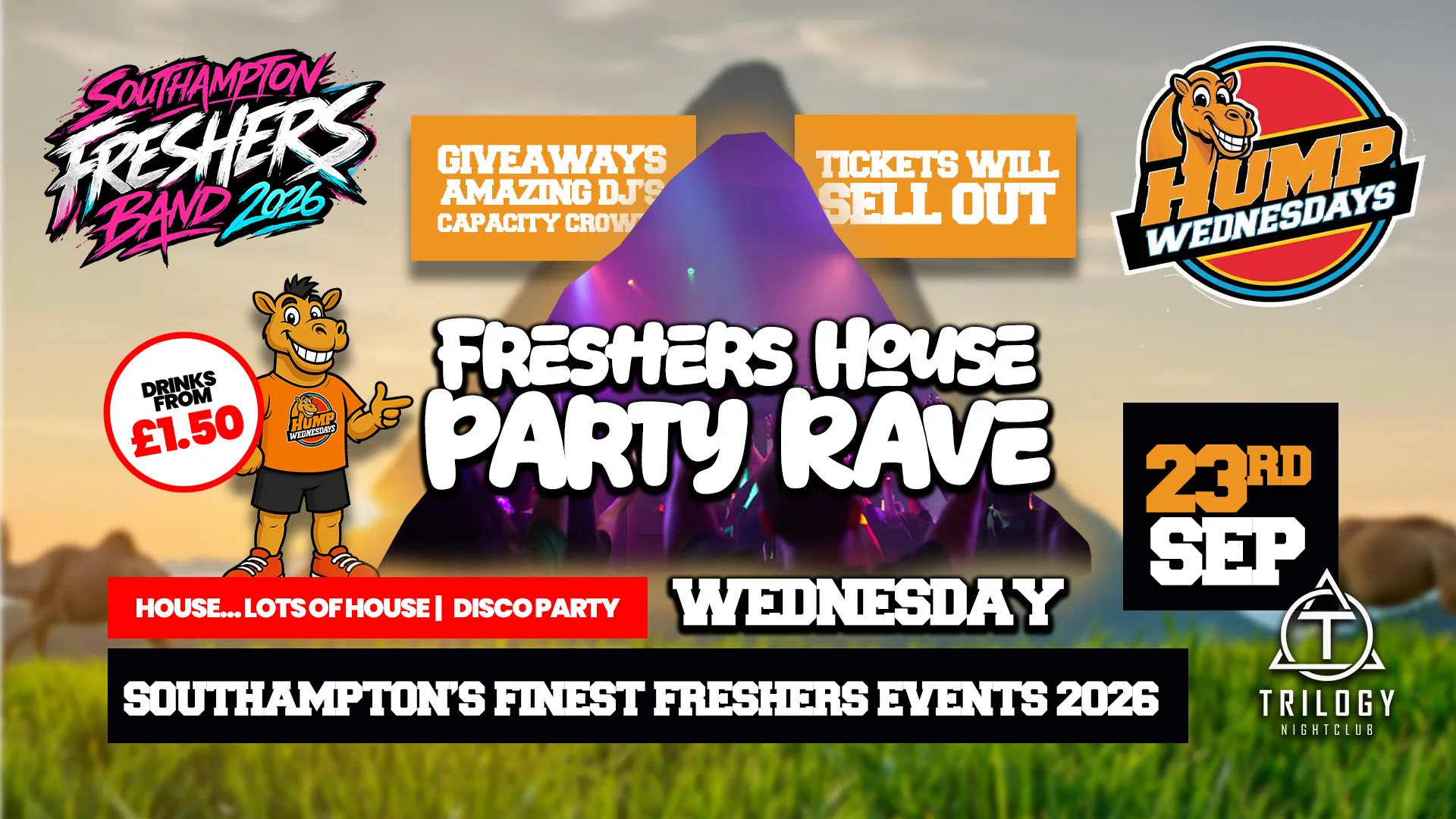 🐫 Hump Wednesdays 🐫 Freshers House Party! at Trilogy Southampton