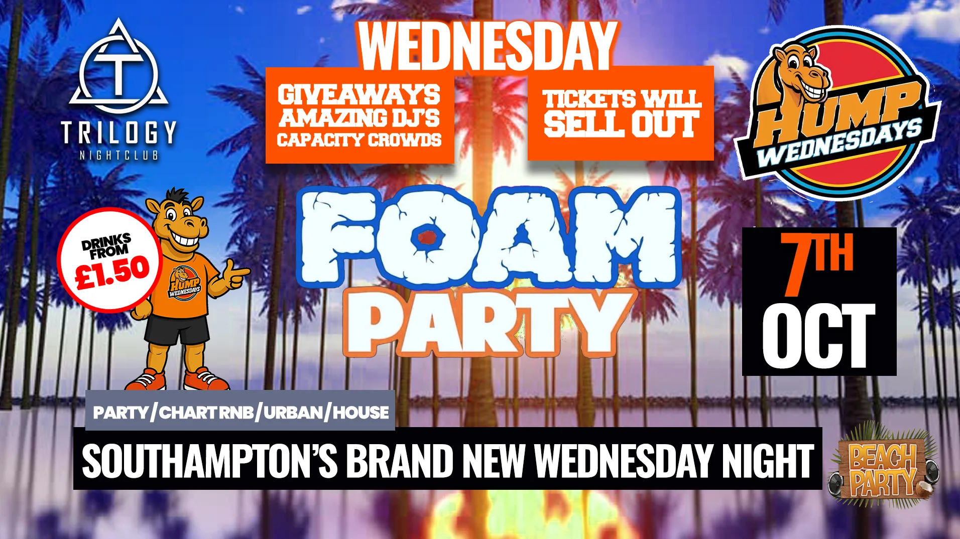 🐫 Hump Wednesdays 🐫 🫧 FOAM PARTY!!! 🫧