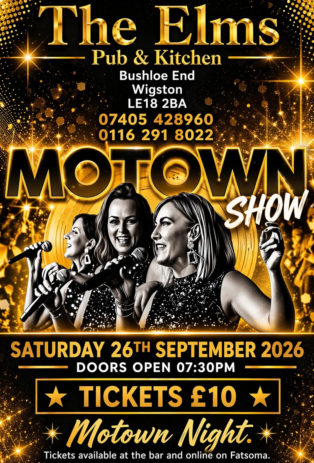 MOTOWN SHOW at The Elms Pub & Kitchen