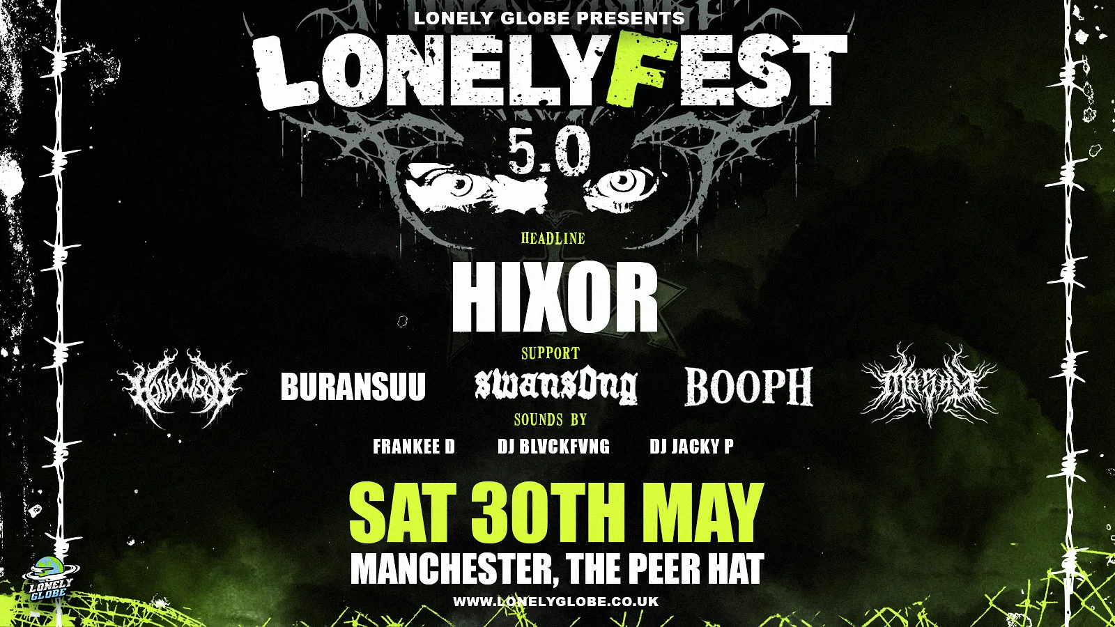 LONELYFEST 5.0 - MANCHESTER at The Peer Hat