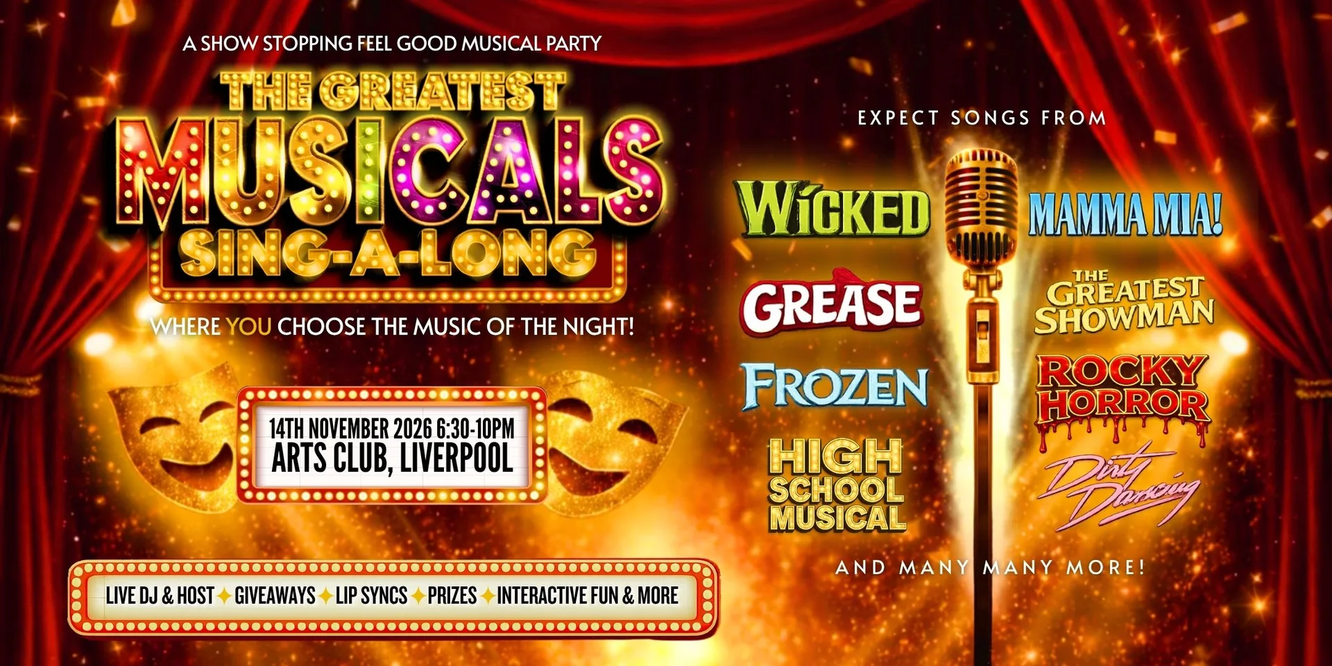 Greatest Musicals Singalong at Arts Club
