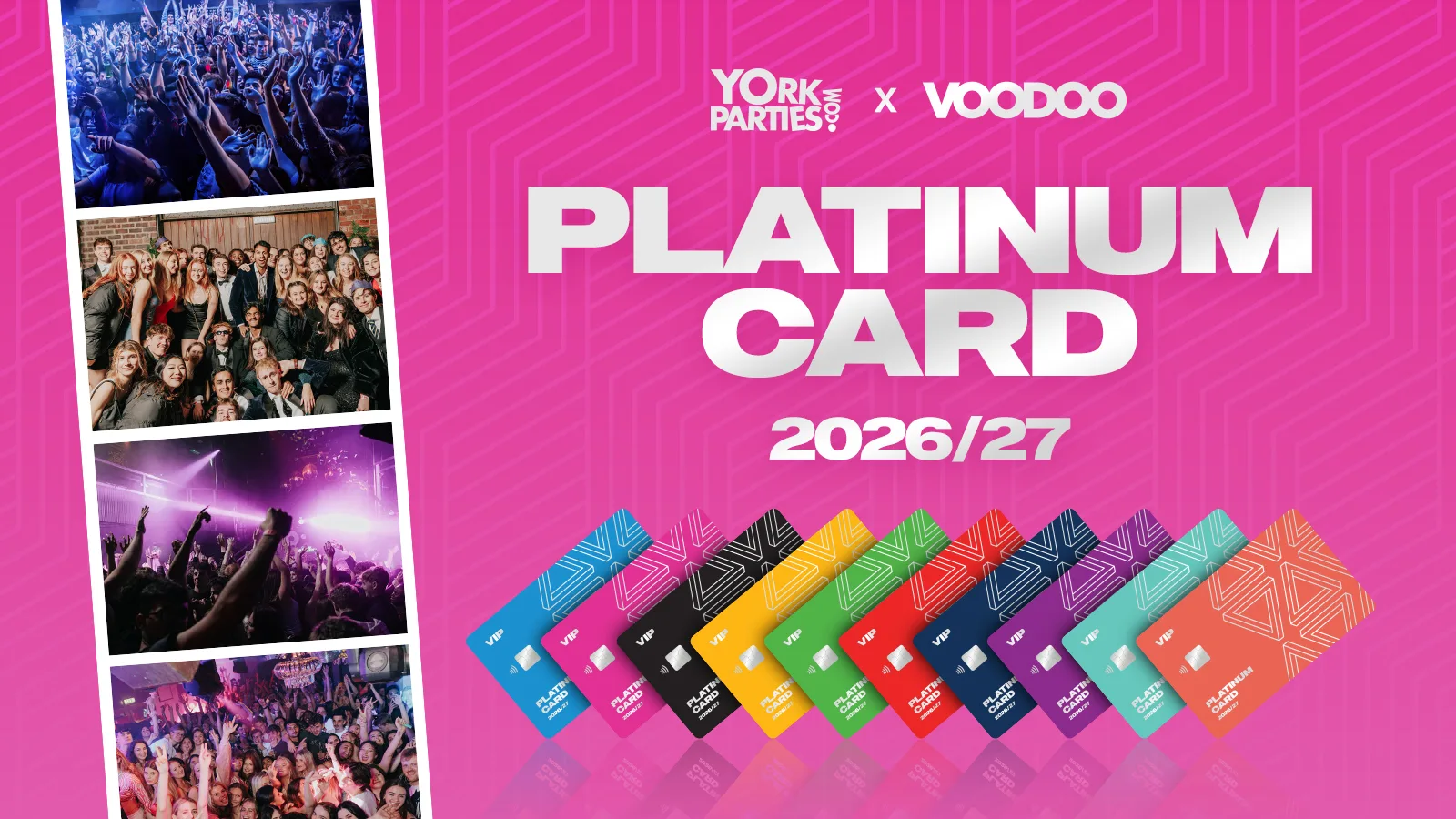 YORK VIP Platinum Card 2026/27 at Various Venues, across York