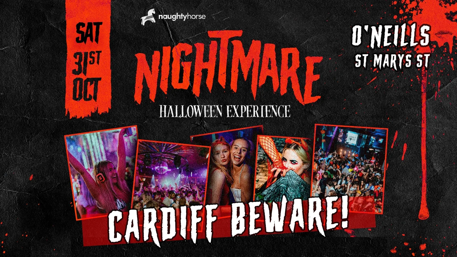 Nightmare Halloween Experience Cardiff 👻😈 at O'Neill's St Mary Street