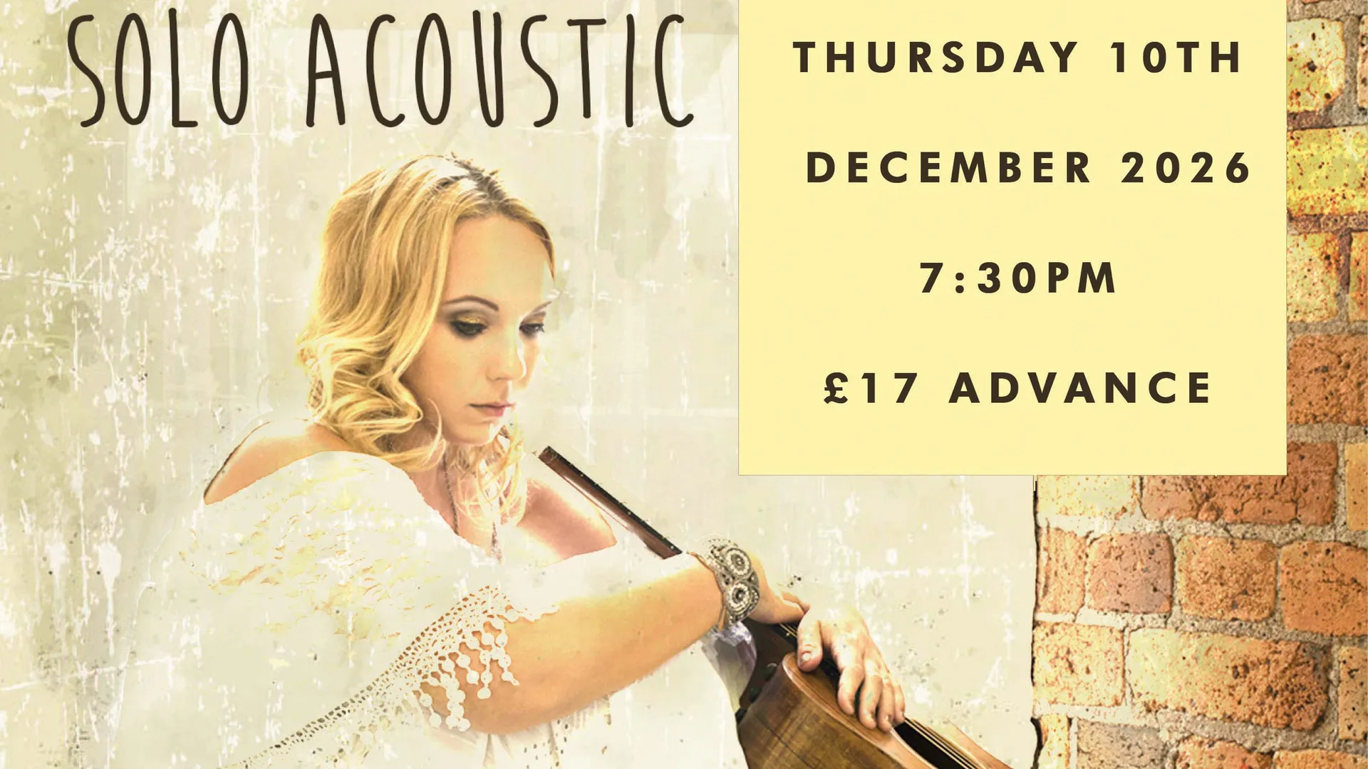 Chantel McGregor (Solo Acoustic) at The Fulford Arms