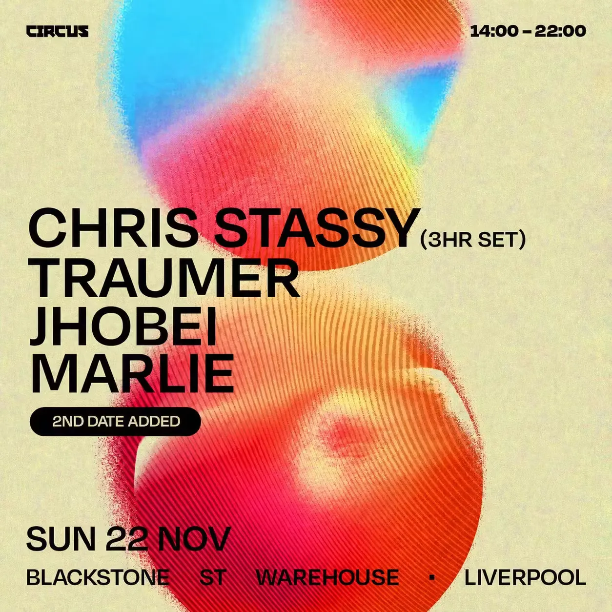 CIRCUS presents Chris Stussy at Blackstone St Warehouse Sun 22nd Nov