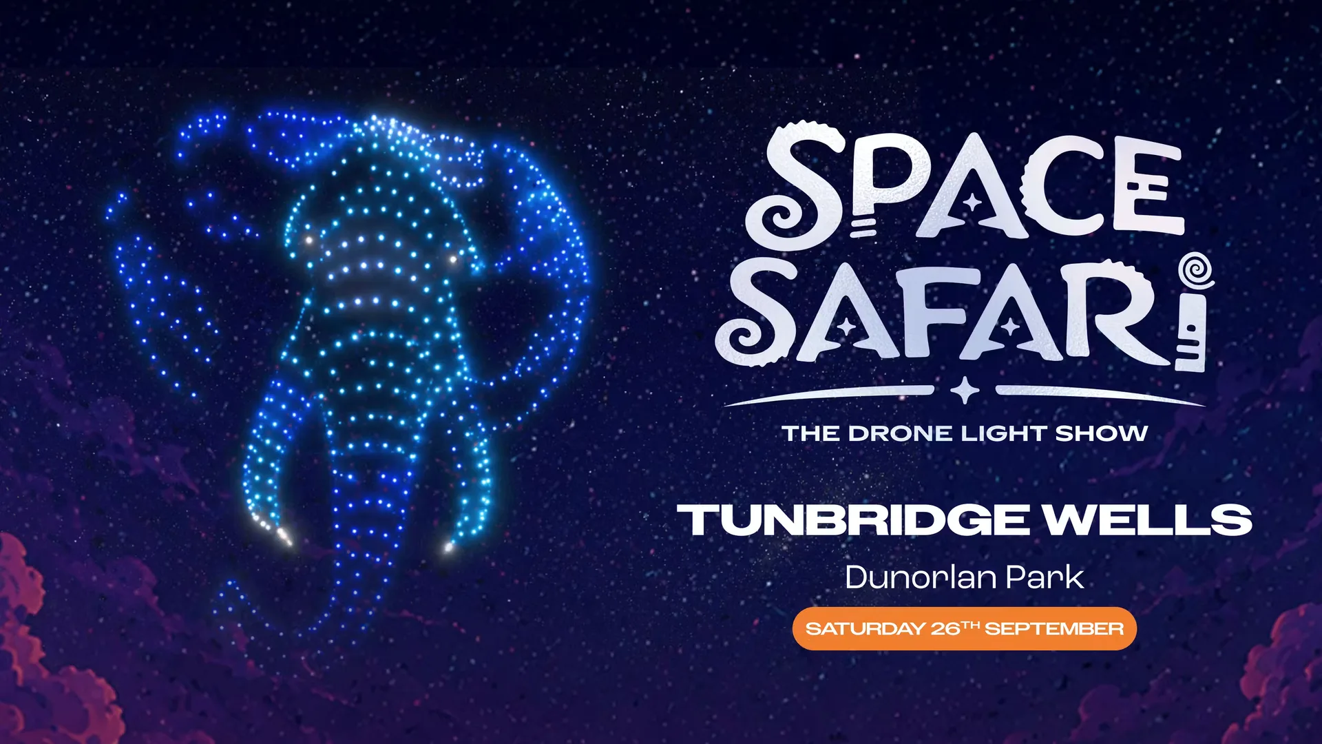 Space Safari Drone Light Show - Tunbridge Wells at Dunorlan Park