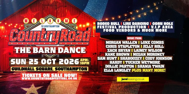 🤠 COUNTRY ROAD BARN DANCE – 2026! 🎶🍻 at Guildhall Square, Southampton