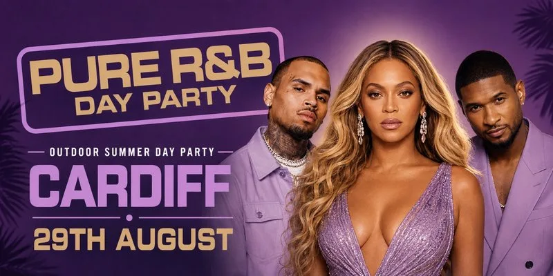 PURE R&B - Summer Outdoor Day Party Cardiff - August 29th at Lo Lounge Cardiff Bay