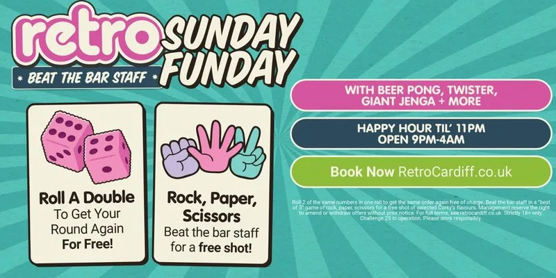 Sunday Funday at Retro Cardiff
