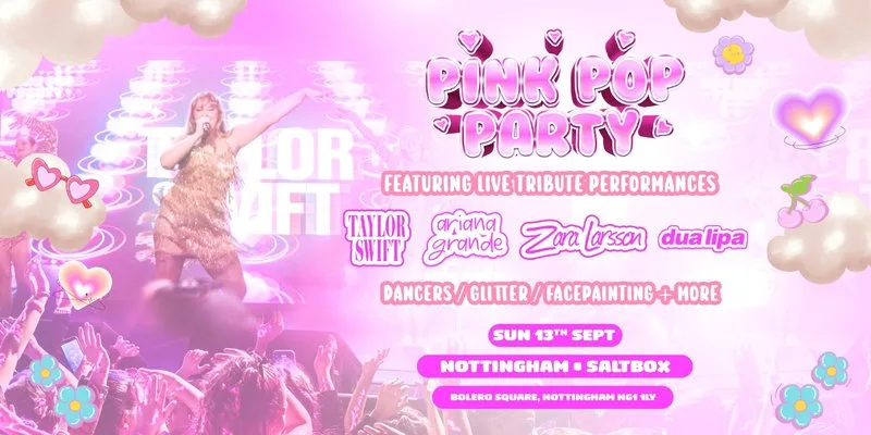 The Pink Pop Party - Nottingham at Saltbox Bar