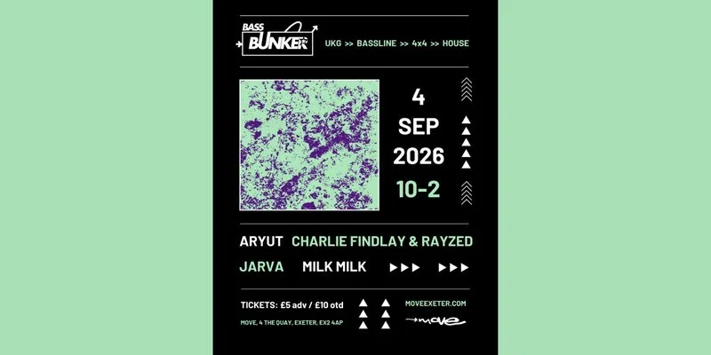 Bass Bunker | 04.09.26 | Move Exeter at Move, Exeter