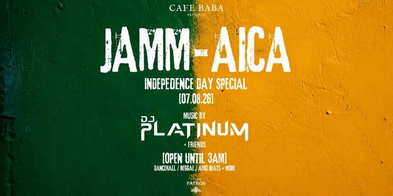 JAMM-AICA Independence Day 3AM Special — Tables at Cafe Baba Oxford
