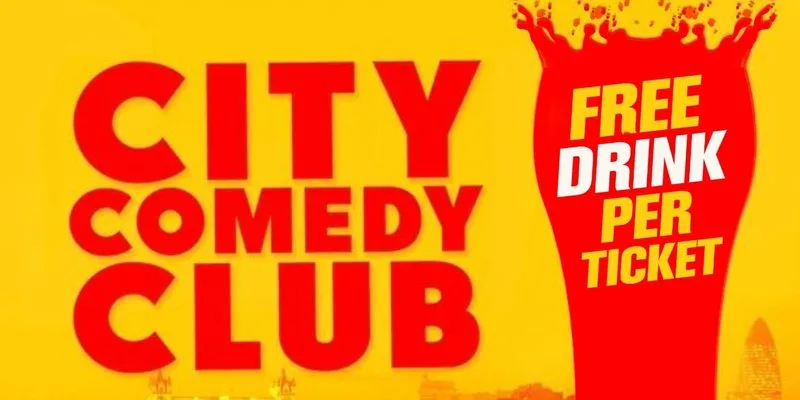 SAT 08 AUG 6:00PM: (Include Free Drinks) at City Comedy Club