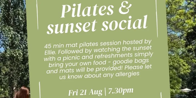 Sunset Social Pilates at south park, oxford