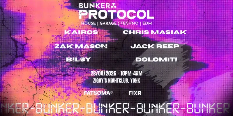 Bunker Presents: PROTOCOL at Ziggy's Bar and Nightclub