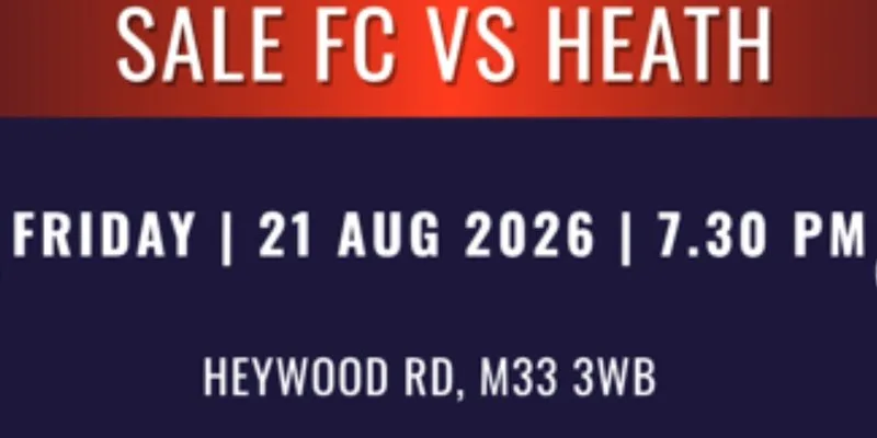 Pre-season friendly Vs Heath FRIDAY 21/08/26 (FREE TO ALL)