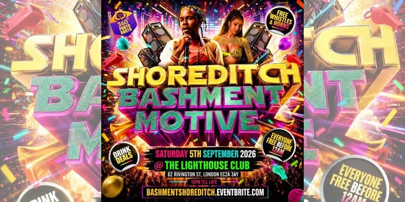 Shoreditch Bashment Motive - Everyone Free Before 12AM