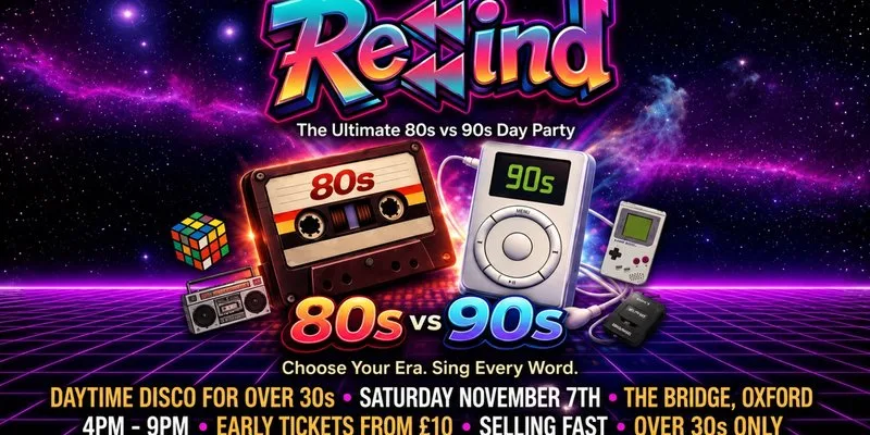 Rewind Day Party 80s vs 90s