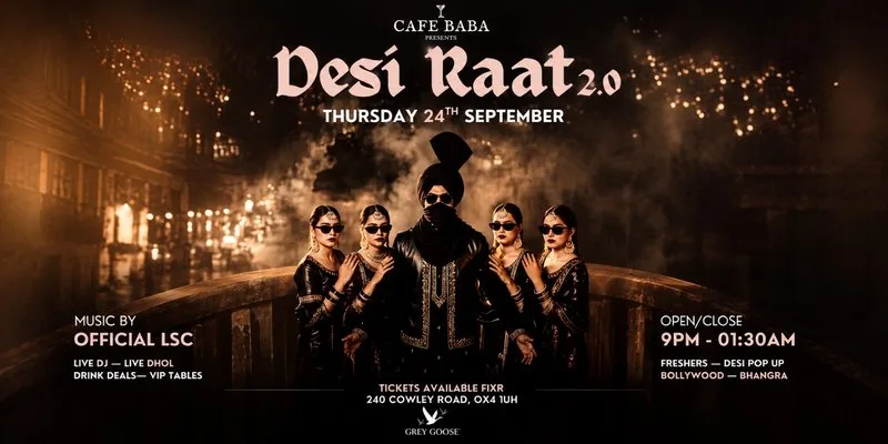Cafe Baba presents Desi Raat 2.0 at Cafe Baba Oxford