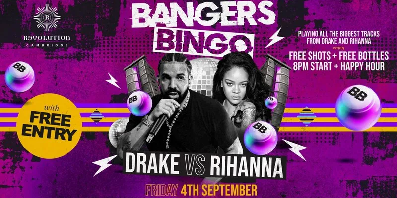 BANGERS BINGO - DRAKE VS RIHANNA