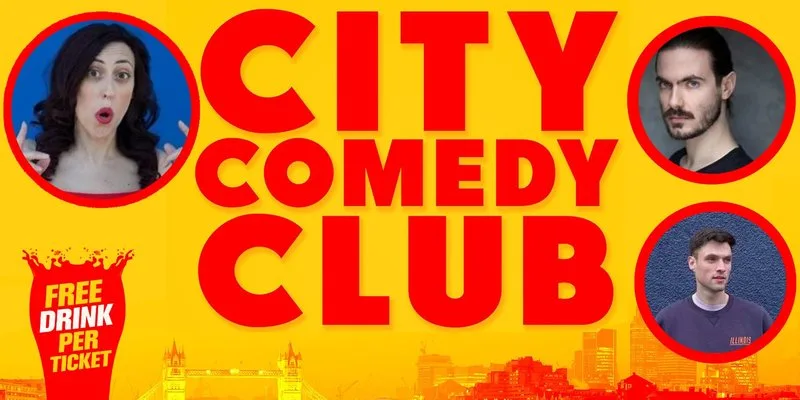 WED 12 AUG 7:30PM: (Includes free drink) at City Comedy Club